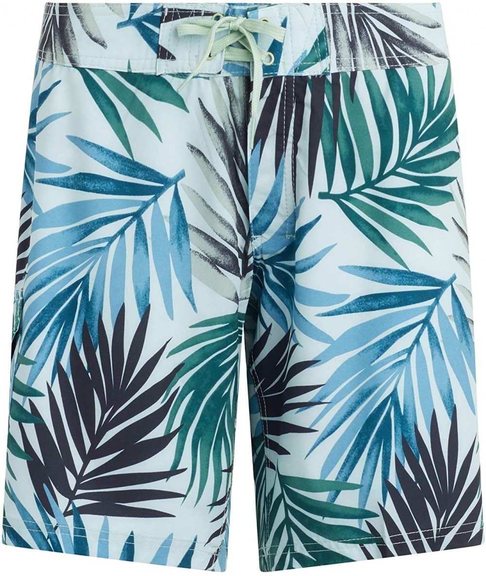 Board Shorts Women's Marina Solid Stretch Boardshort - Bali Green - C2198TKCHHK $34.43