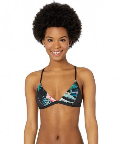 Tops Women's Mirage Essentials Tri Bikini Top - Black - CL18EYDG550 $53.75