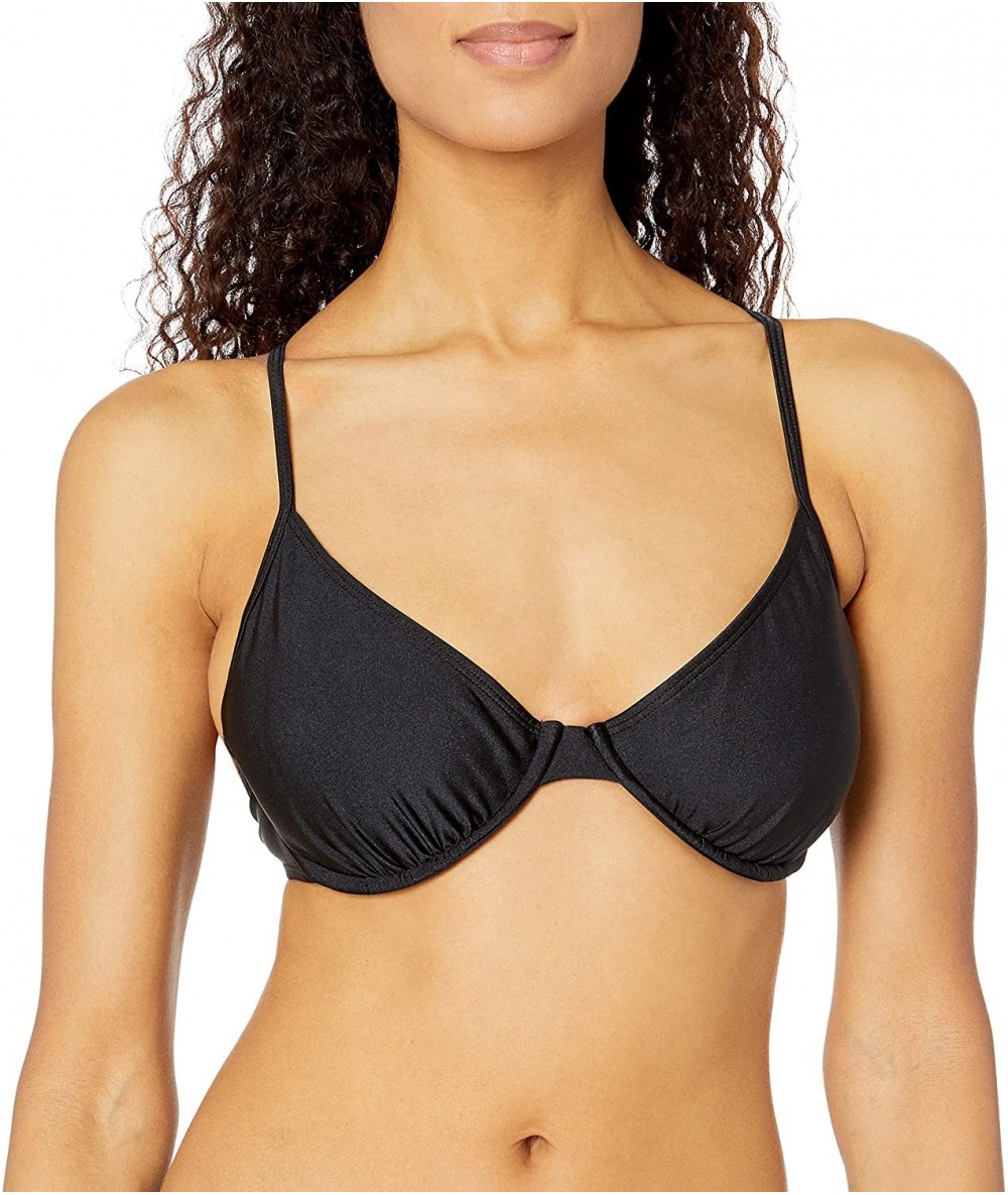 Tops Women's Cosita Buena Underwire Adjustable Bikini Top - Black - CV12O7C2OF3 $75.69