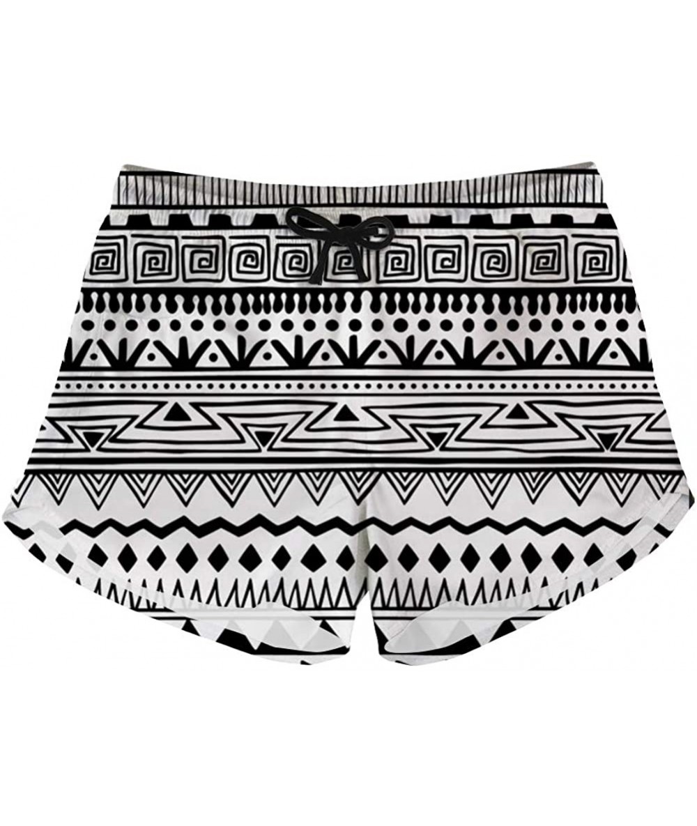 Board Shorts Womens Beach Shorts Quick Dry Beachwear Yoga Summer Drawstring Waisted Sport Running Breechcloth Size XS-XXL - B...