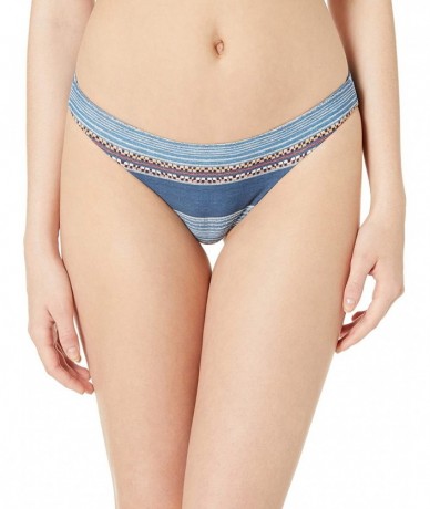 Bottoms Women's Riversong Cheeky Bikini Bottom - Navy - C918LR70T8H $42.16