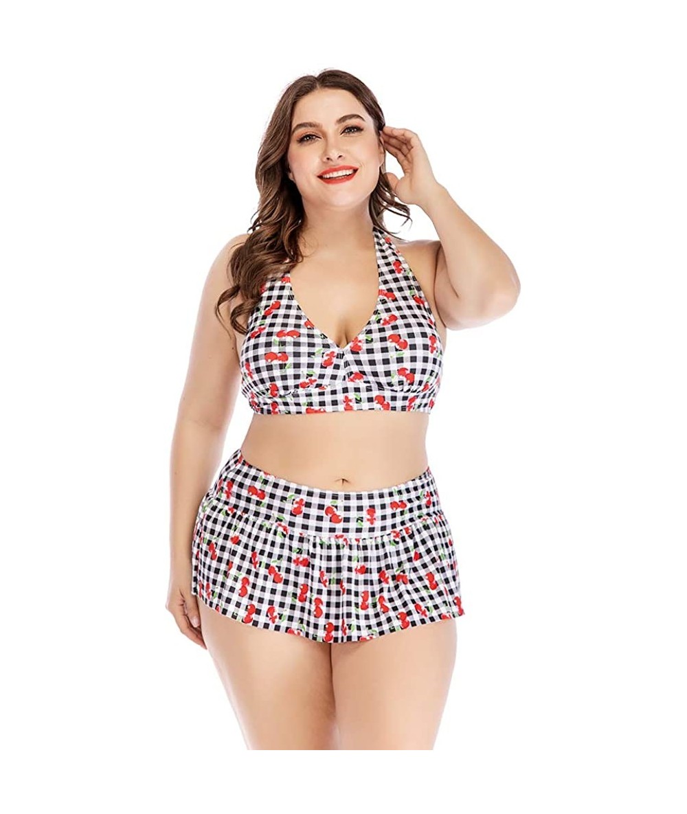 Sets Women's High Waisted Bikini Set Plus Size - CW197NI88OU $49.96