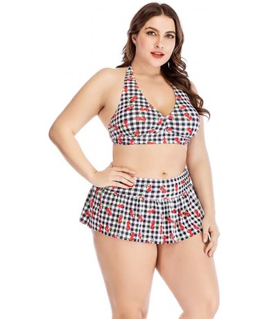 Sets Women's High Waisted Bikini Set Plus Size - CW197NI88OU $49.96