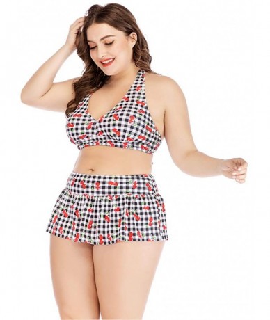 Sets Women's High Waisted Bikini Set Plus Size - CW197NI88OU $49.96