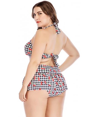 Sets Women's High Waisted Bikini Set Plus Size - CW197NI88OU $49.96