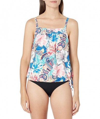 Tankinis Women's Audrey Blouson Tankini - Admiral 511 - C8194A2XT4E $76.08