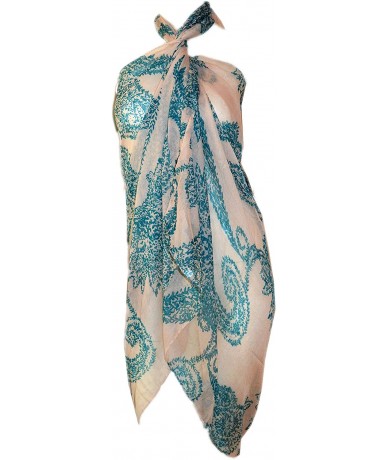 Cover-Ups Henna Pareo Sarong Swimsuite Cover-up - Pink - CR11LCARFZB $27.40