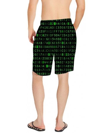 Board Shorts Mens Swim Trunks 3D Print Quick Dry Swimwear Summer Casual Athletic Beach Short Bathing Suits with Pockets - Let...