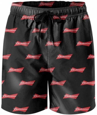 Trunks Men's Waterproof Swim Trunks Quick Dry King-of-Beer-42-Bottles-Red- Bathing Suits Beach Wear with Pockets - Budweiser ...