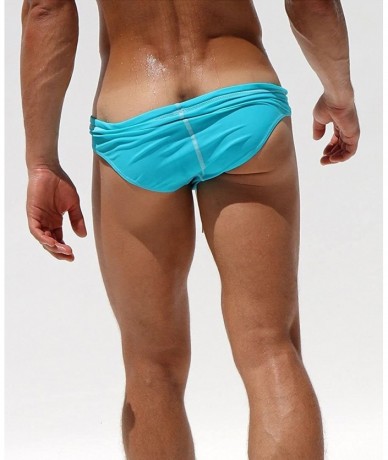 Briefs Men's Beach Swimming Brief Swimsuit Bikini Underwear - 1-light Blue - CD18E3GSXYX $31.23