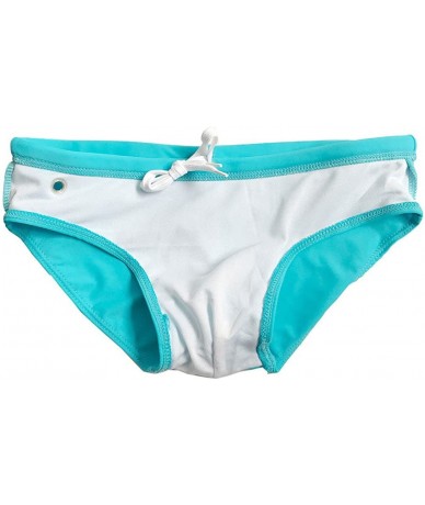 Briefs Men's Beach Swimming Brief Swimsuit Bikini Underwear - 1-light Blue - CD18E3GSXYX $31.23