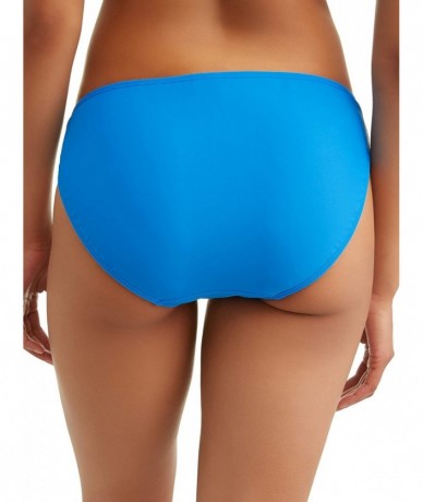 Bottoms Women's Double Tab Swimsuit Bikini Bottom X-Large 16 18 Empire Blue - CS18YROWWTH $36.26