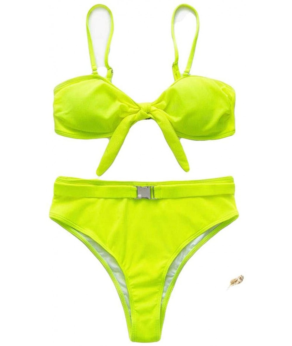 Sets Sexy Neon Bikini Bathers V-Neck Swimwear Women Bathing Suit Push Up Thong Swimsuit Bath High Cut - 1541-1 - CY197LUQTDX ...