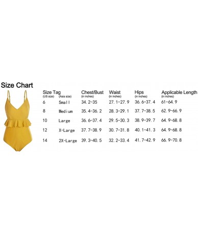 Racing Women Backless Swimsuit Ruffled One Piece - Yellow - CR1944WA4GE $32.74