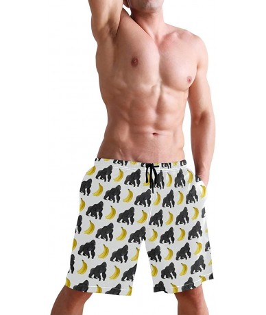 Board Shorts Men's Quick Dry Swim Trunks with Pockets Beach Board Shorts Bathing Suits - Gorilla - C119529I3OG $47.60