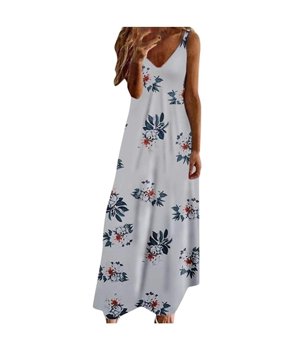 Cover-Ups Long Maxi Dresses for Women Gradient Color Block Tie Dyed V Neck Short Sleeve Summer Autumn Loose Long Dress Z5 whi...