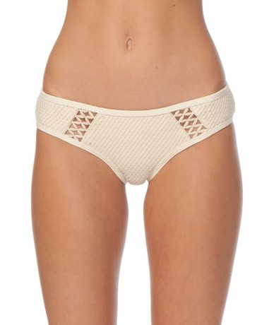 Bottoms Women's Joyride Mesh Luxe Hipster Bikini Bottom - Natural - C012N38DEK0 $64.16