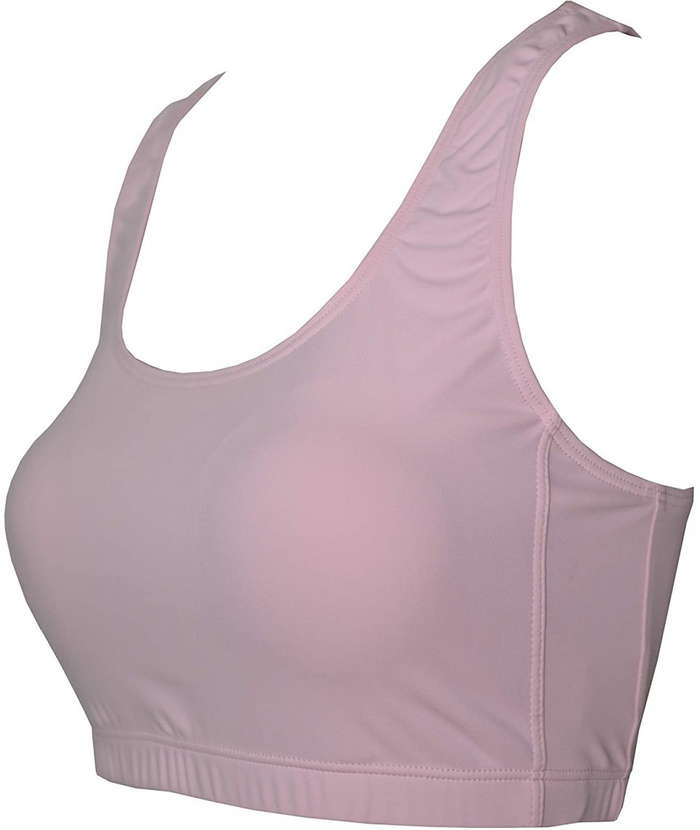 Rash Guards Women Plus Size UPF 50+ Swim Tank Bra Short Top Rash Guard - Light_pink_pu - C718T6SNK97 $40.77