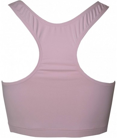 Rash Guards Women Plus Size UPF 50+ Swim Tank Bra Short Top Rash Guard - Light_pink_pu - C718T6SNK97 $40.77