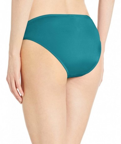 Bottoms Women's Gathered Front Retro Bikini Bottom Swimsuit with Full Coverage - Shine on Eden - C318KHGQUZK $67.24