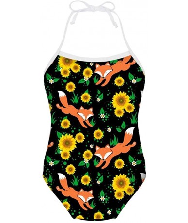 Sets Little Girls One Piece Swimsuit Animal Printed Bathing Suit Surfer Short - X-daisy Fox - CT194TO4CG6 $20.80