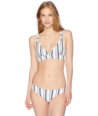 Tops Women's Wave Lines Halter Bikini Top - Indigo/Indigo - CL188ZIM2NX $69.69