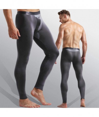 Trunks Men's Compression Pants Baselayer Cool Dry Sports Running Yoga Tights Leggings - Graya - CU18ALZNY6G $27.74