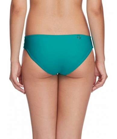 Sets Women's Smoothies Ruby Solid Bikini Bottom Swimsuit - Smoothies Peacock - C718HW8L7CM $85.45