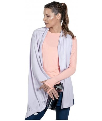 Cover-Ups Women's UPF 50+ Blanket Wrap Swim Cover Up - Lavender - CT18TSX53XQ $85.42