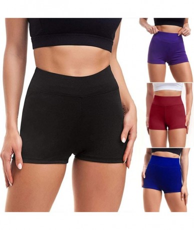 Cover-Ups Yoga Shorts for Women Plus Size-Tummy Control High Wasited Workout Sport Running Athletic Biker Shorts Fitness Yoga...