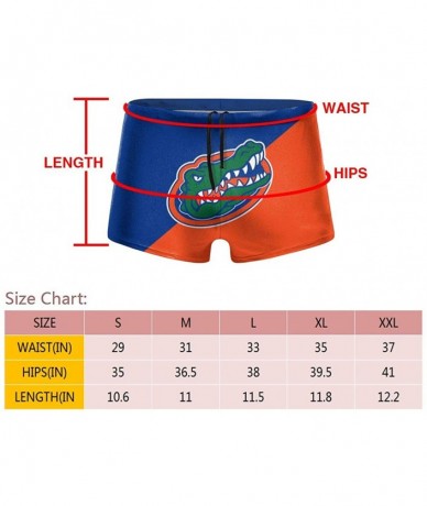 Board Shorts Men's Boxer Swim Shorts Creative Print Graphic Design Swimming Trunks - Florida Gators - CP190T4O3IT $43.45