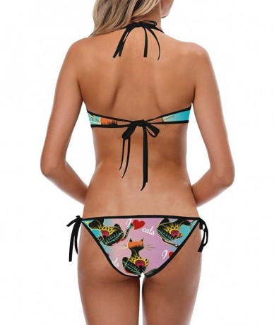 Sets Ocean Nautical Anchor Two Piece Bikini Swimsuit Swimwear for Women Girls Beachwear(XS-2XL) - Multi 9 - CB18EQODDMS $53.18