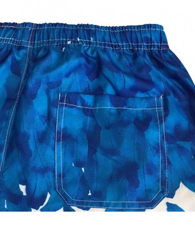 Racing Swim Trunks Quick Dry Surf Board Shorts with Pockets Summer Beach Short Plus Size - Dark Blue - CJ195AMRKRY $20.58