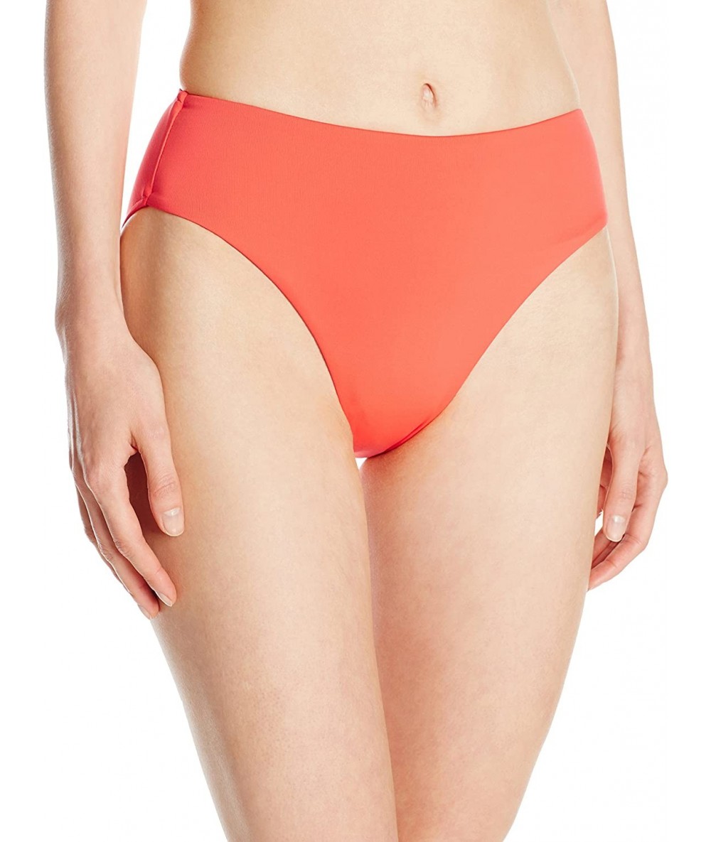 Bottoms Women's Retro Full Coverage Bikini Bottom Swimsuit with Power Mesh - Nectarine - C4125B3Z66F $70.63