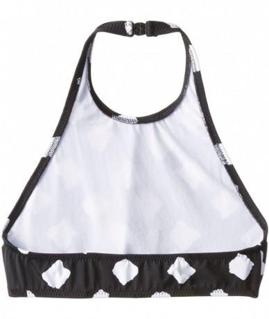 Tops Women's Chuck Bikini Top - Black/Off-white Checkered Dot - CL11SIEEJIB $74.25