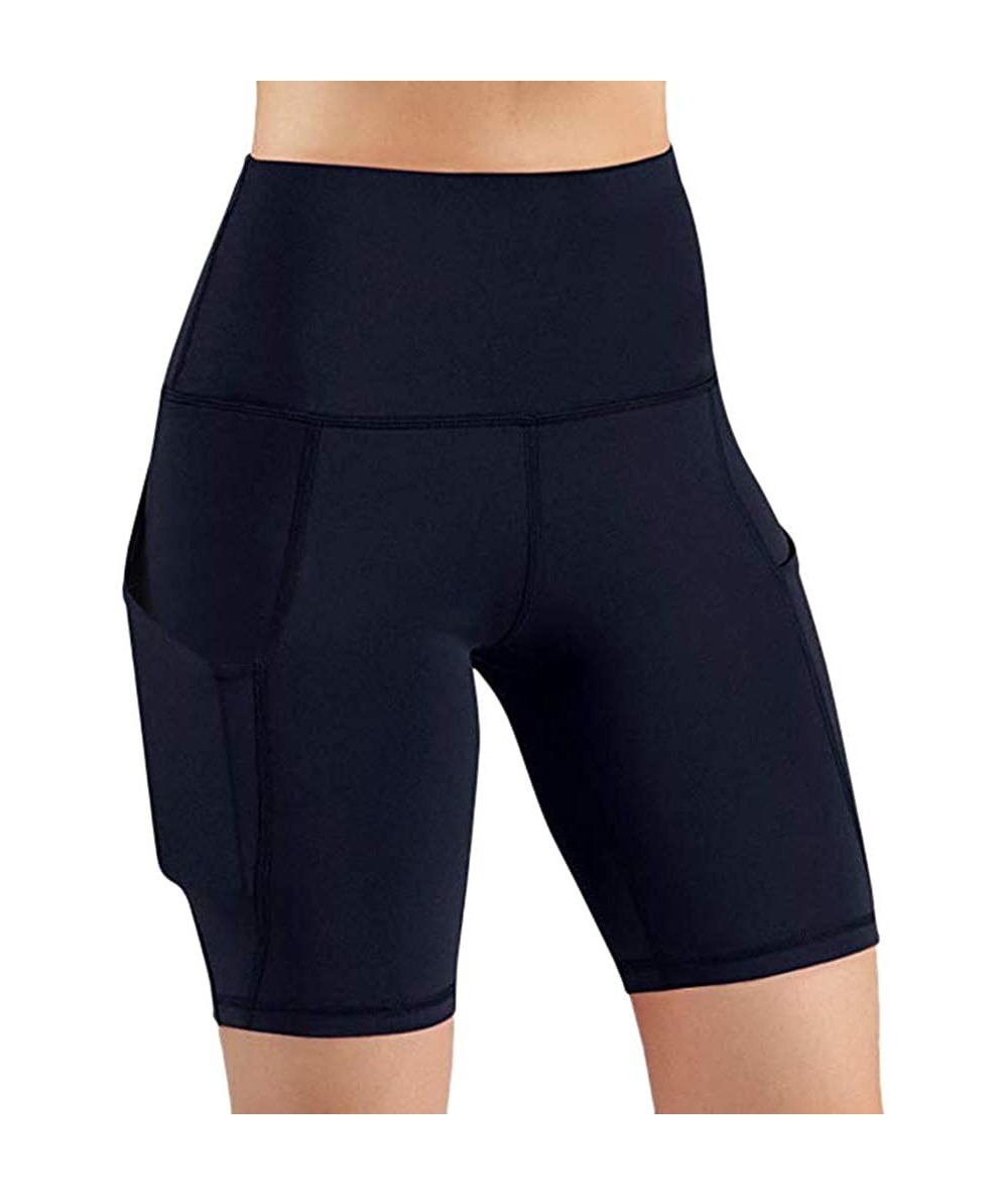 Cover-Ups Yoga Shorts for Women Short Length-High Waist Tummy Control Workout Compression Running Athletic Fitness Yoga Short...