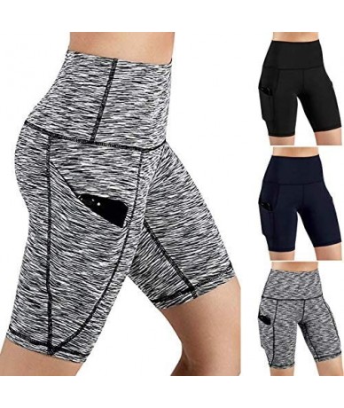 Cover-Ups Yoga Shorts for Women Short Length-High Waist Tummy Control Workout Compression Running Athletic Fitness Yoga Short...