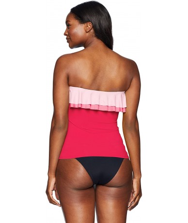 Tankinis Women's Swimsuit Top and Bottom Bikini Spring Swim - Cherry - C21803KNQIL $58.84