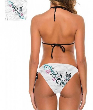 Tankinis Bikini Bathing Suits Women's Sexy Halter Padding Pencil Drawing Angels - Multi 17 - CL190EZ2W5W $65.87