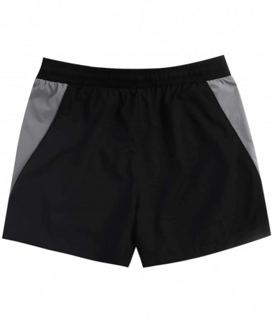 Board Shorts Men's Shorts Swim Trunks Beach Shorts Quick Dry Lightweight Bottoms Swimwear - A-black - CD18R5SN20U $48.91