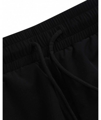 Board Shorts Men's Shorts Swim Trunks Beach Shorts Quick Dry Lightweight Bottoms Swimwear - A-black - CD18R5SN20U $48.91