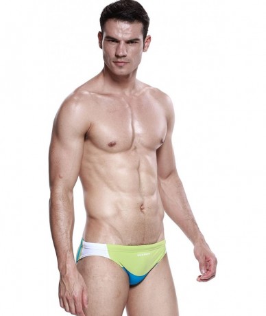 Briefs Mens Low Rise Sexy Swimwear Brief Swim Bikini - 2469 Green - CO11MGJU6X1 $35.34