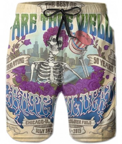 Board Shorts Grateful-Dead Swim Trunks Beach Workout Shorts Boardshorts for Men Teen Big Boys - The Grateful Dead F - CA190SY...