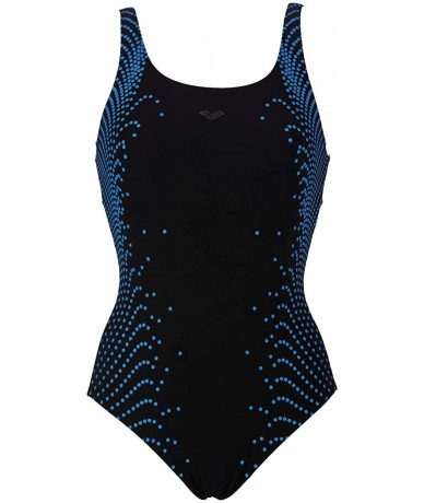 Racing Women's Barbara Wing Back and Tummy Flattening One Piece Swimsuit - Barbara Black - CC1853O8EQD $66.06