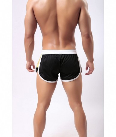 Trunks Men`s Loose Fit Sports Breathable Shorts Swimwear Trucks - Black - C412EHK2OOZ $22.45