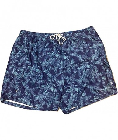 Trunks Big Men's Cargo Swim Trunks - Tropical Print - Cool Floral - CQ12LJATO4D $63.63