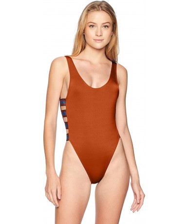 One-Pieces Women's Side Strappy One Piece Swimsuit - Sienna//Route - CR18C5TC8GQ $56.65