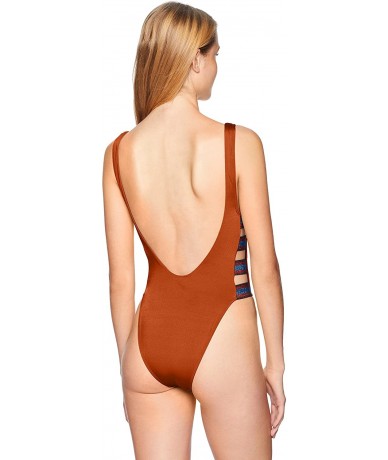 One-Pieces Women's Side Strappy One Piece Swimsuit - Sienna//Route - CR18C5TC8GQ $56.65