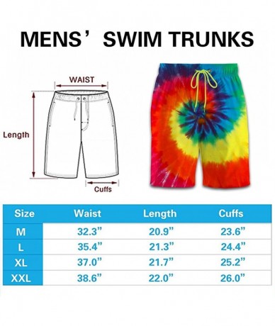 Board Shorts Men's Swim Trunks Hawaiian Beach Shorts Quick Dry Sport Surfing Board Pants - American Stripe Star Palm Tree - R...