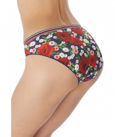 Bottoms Women's Wild Seamless Brief - Midnight Poppy - CU18UTR435N $42.54